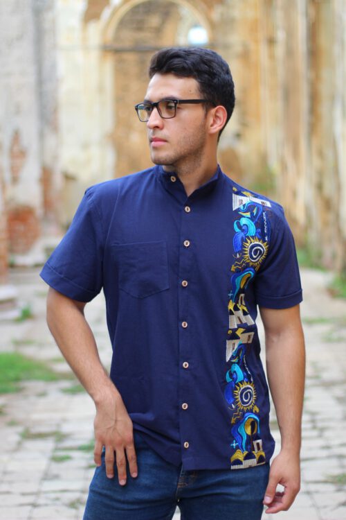 Camisa Cuello Chino Pueblos Vivos 2