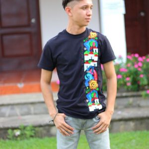 Camiseta Bordada Pueblos Vivos 2 para Caballero