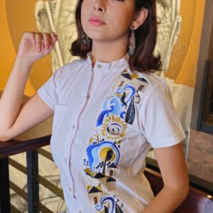 BLUSA CUELLO CHINO PUEBLOS VIVOS II